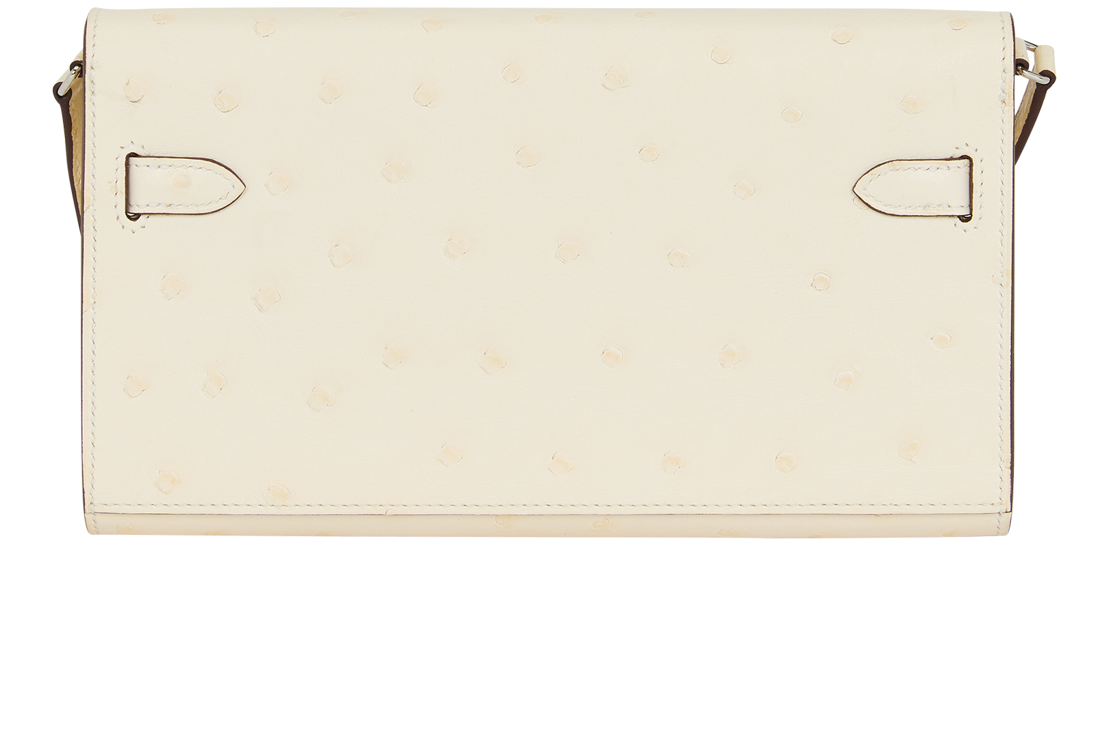 Kelly To Go In Ostrich Beton, &pound;5,960, Handbags, Cream, Ostrich, Back view